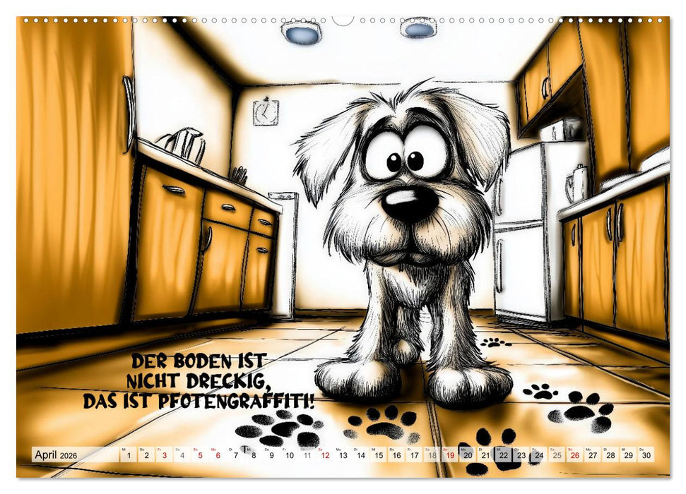 Hundesprüche (CALVENDO Premium Wandkalender 2026)
