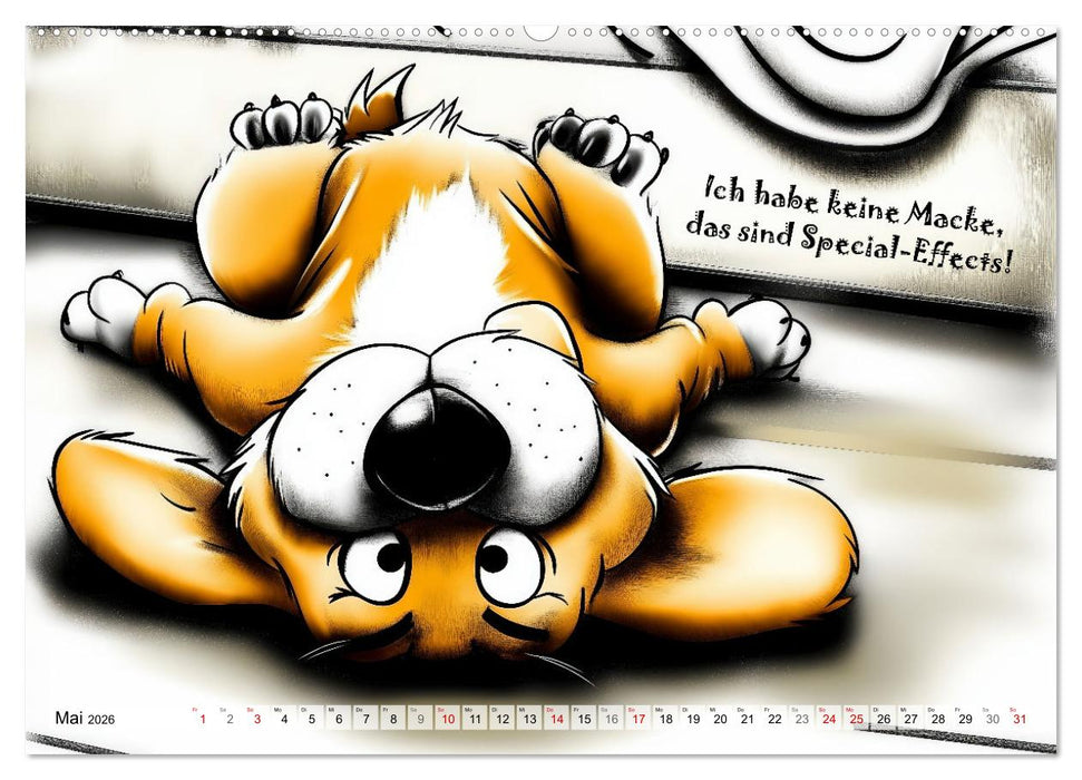 Hundesprüche (CALVENDO Premium Wandkalender 2026)