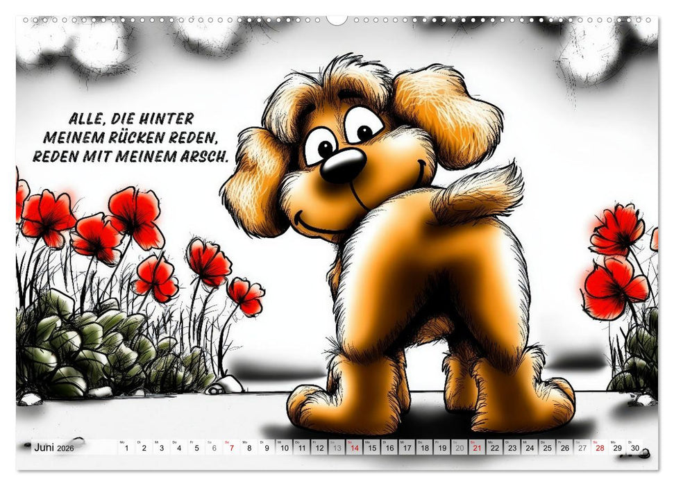 Hundesprüche (CALVENDO Premium Wandkalender 2026)