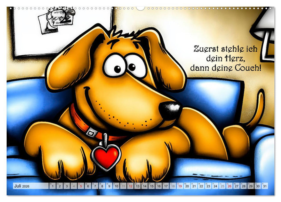 Hundesprüche (CALVENDO Premium Wandkalender 2026)