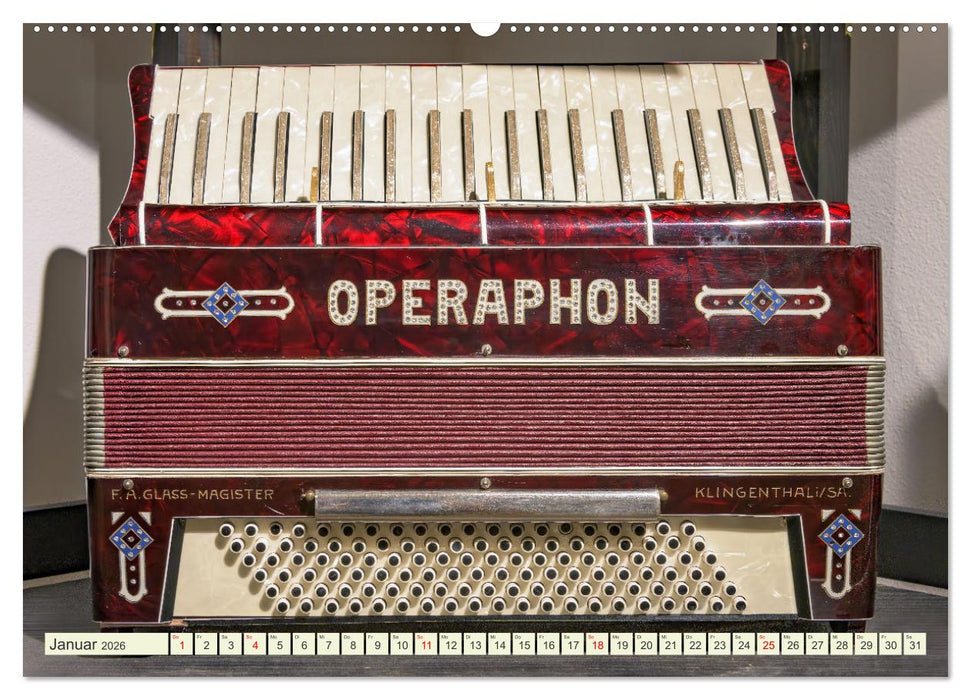 Akkordeon, Hast Du da noch Töne? (CALVENDO Premium Wandkalender 2026)