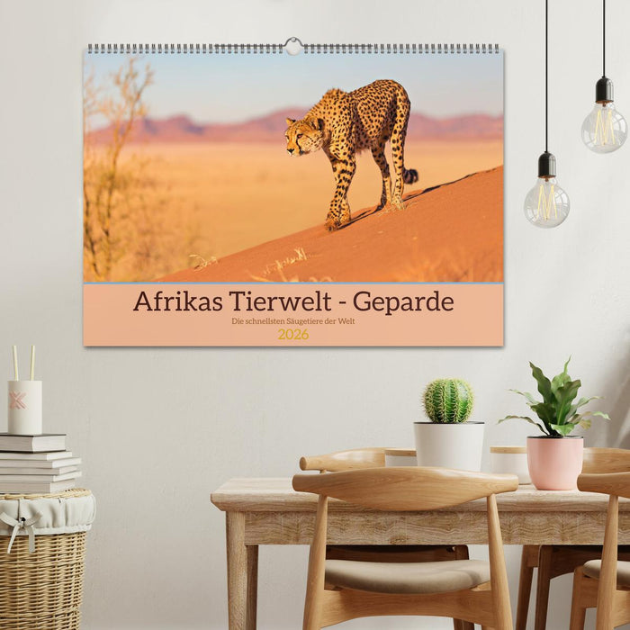 Afrikas Tierwelt - Geparde (CALVENDO Wandkalender 2026)