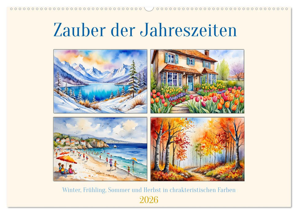 Zauber der Jahreszeiten (CALVENDO Wandkalender 2026)