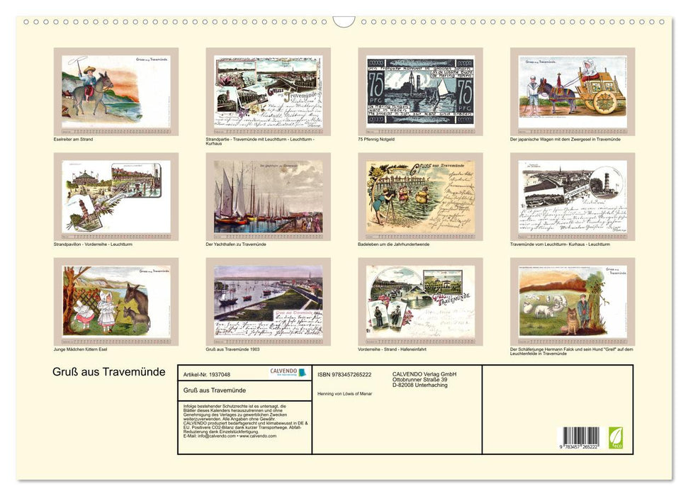 Gruß aus Travemünde (CALVENDO Wandkalender 2026)