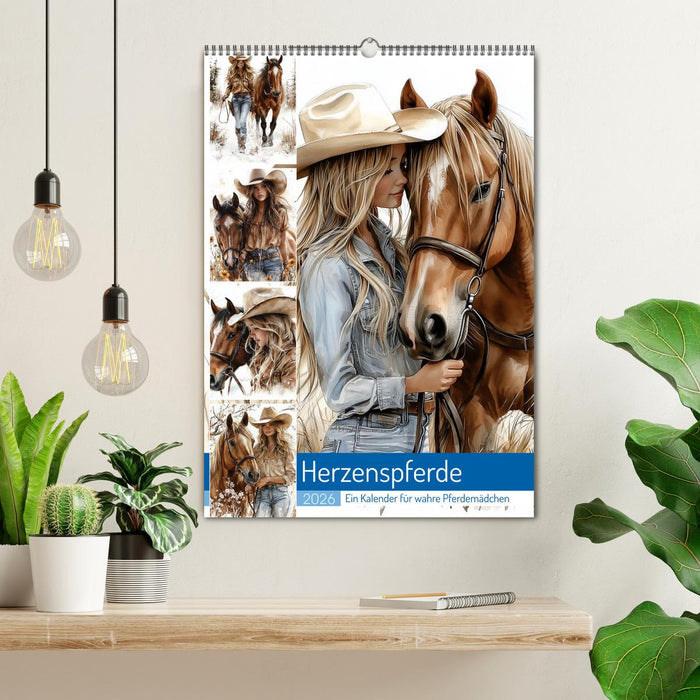 Herzenspferde (CALVENDO Wandkalender 2026)