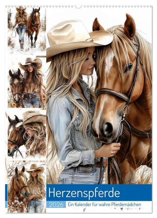 Herzenspferde (CALVENDO Wandkalender 2026)