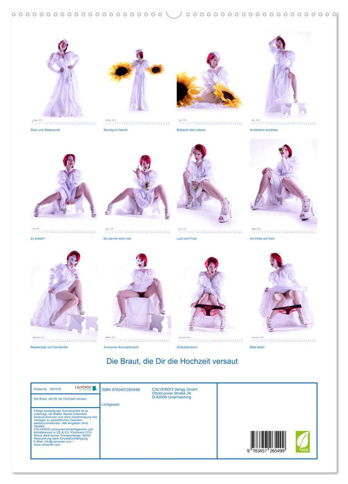 Die Braut, die Dir die Hochzeit versaut (CALVENDO Premium Wandkalender 2026)