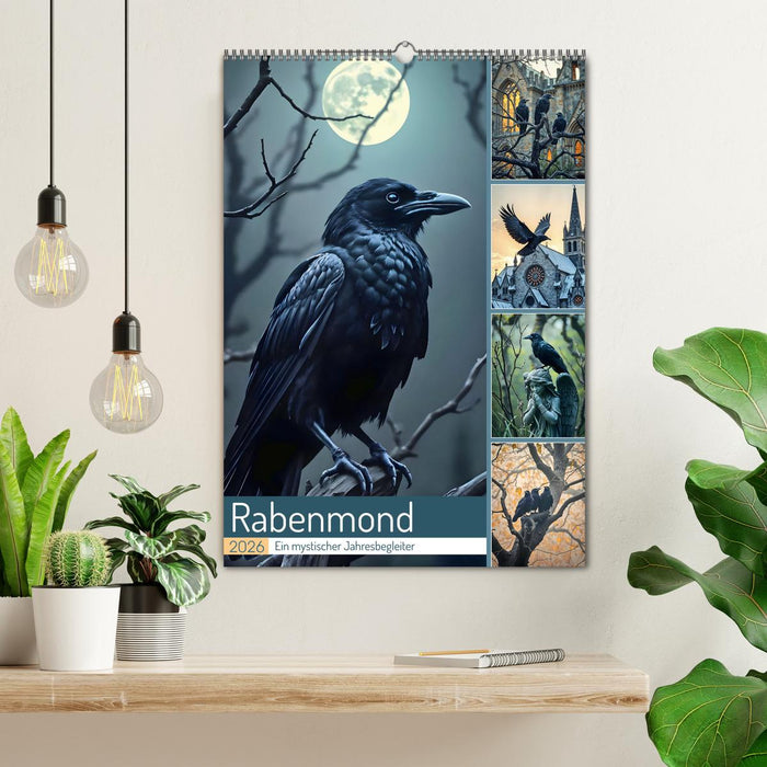 Rabenmond - Ein mystischer Jahresbegleiter (CALVENDO Wandkalender 2026)