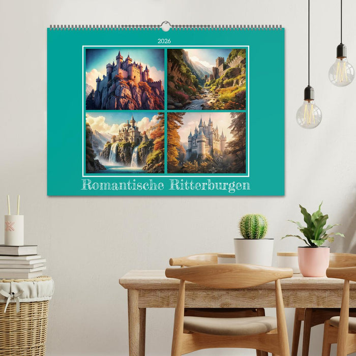 Romantische Ritterburgen (CALVENDO Wandkalender 2026)
