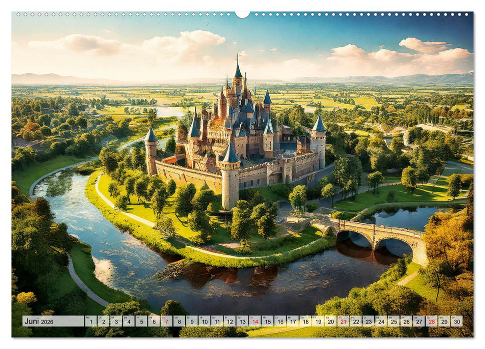 Romantische Ritterburgen (CALVENDO Wandkalender 2026)