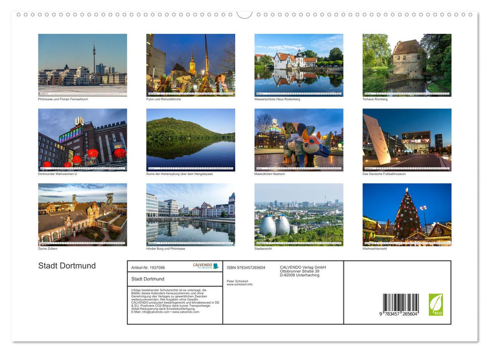 Stadt Dortmund (CALVENDO Premium Wandkalender 2026)
