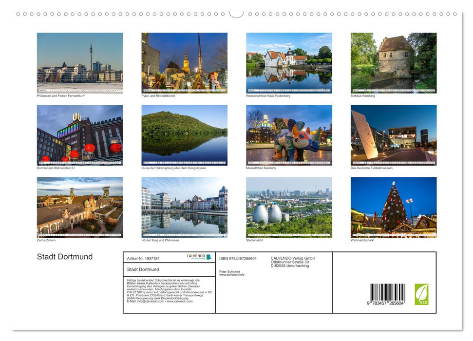 Stadt Dortmund (CALVENDO Premium Wandkalender 2026)