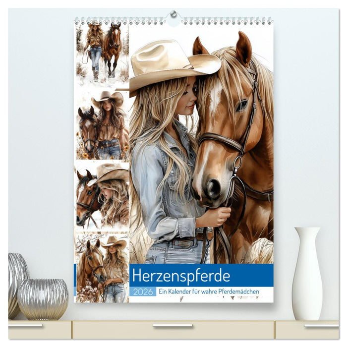 Herzenspferde (CALVENDO Premium Wandkalender 2026)