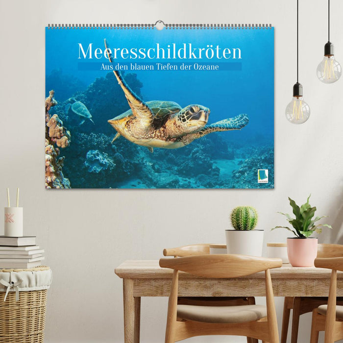 Meeresschildkröten: Aus den blauen Tiefen der Ozeane (CALVENDO Wandkalender 2026)