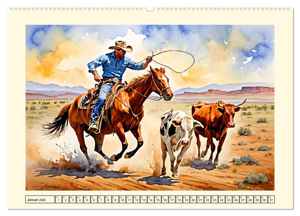 Nostalgie - der Wilde Westen (CALVENDO Wandkalender 2026)
