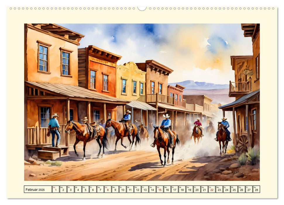Nostalgie - der Wilde Westen (CALVENDO Premium Wandkalender 2026)