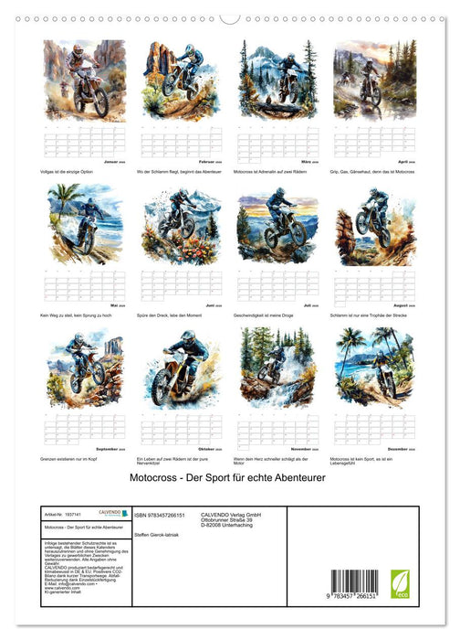 Motocross - Der Sport für echte Abenteurer (CALVENDO Premium Wandkalender 2026)