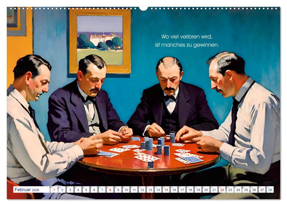 Johann Wolfgang von Goethe. Berühmte Zitate malerisch inszeniert (CALVENDO Premium Wandkalender 2026)