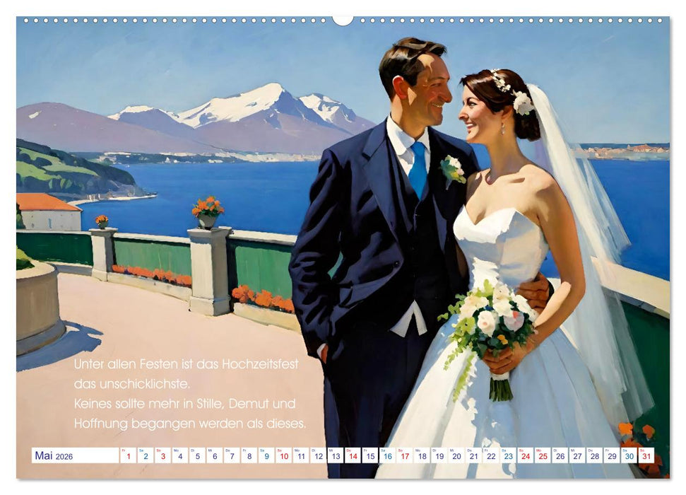 Johann Wolfgang von Goethe. Berühmte Zitate malerisch inszeniert (CALVENDO Premium Wandkalender 2026)