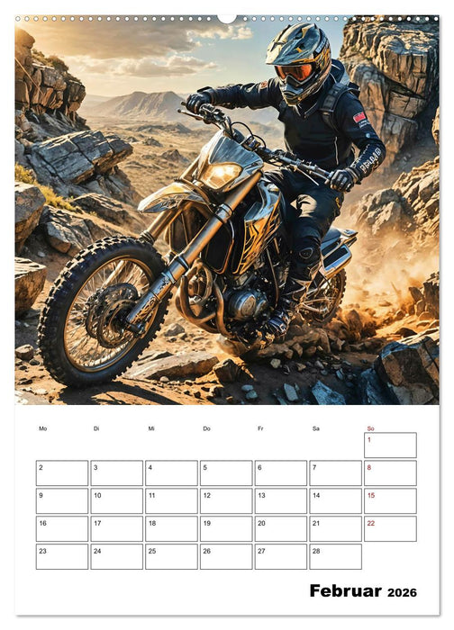 Vollgas und Adrenalin - Motocross-Action pur! (CALVENDO Premium Wandkalender 2026)
