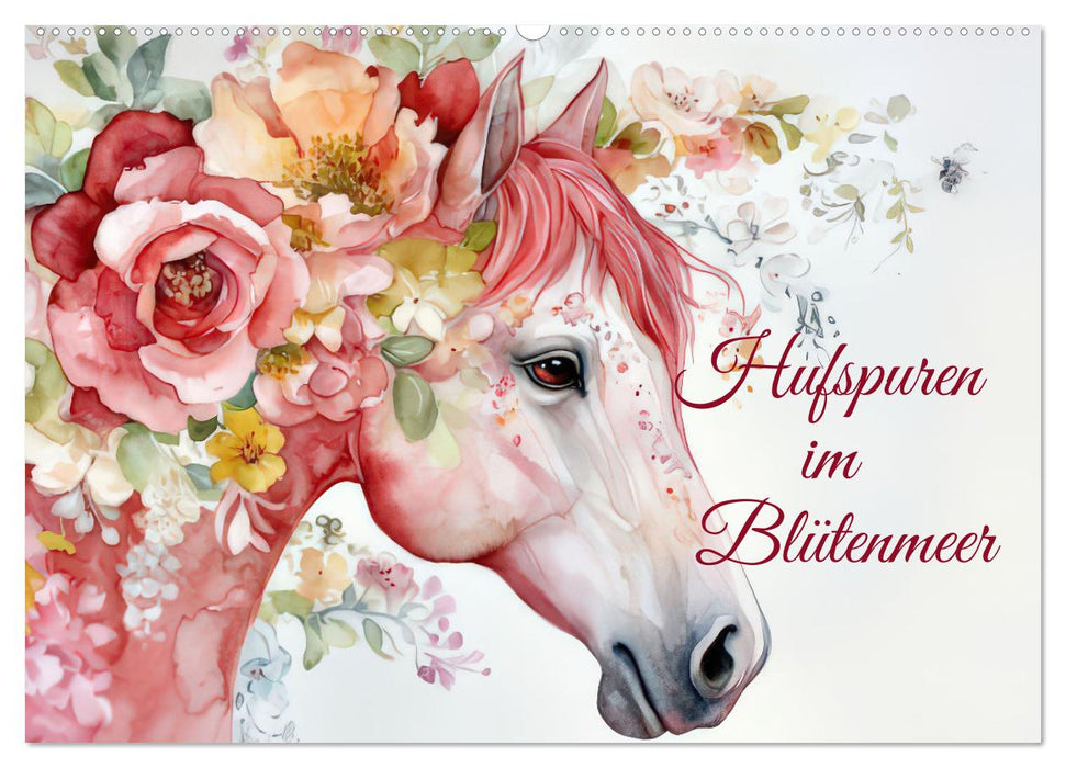Hufspuren im Blütenmeer (CALVENDO Wandkalender 2026)