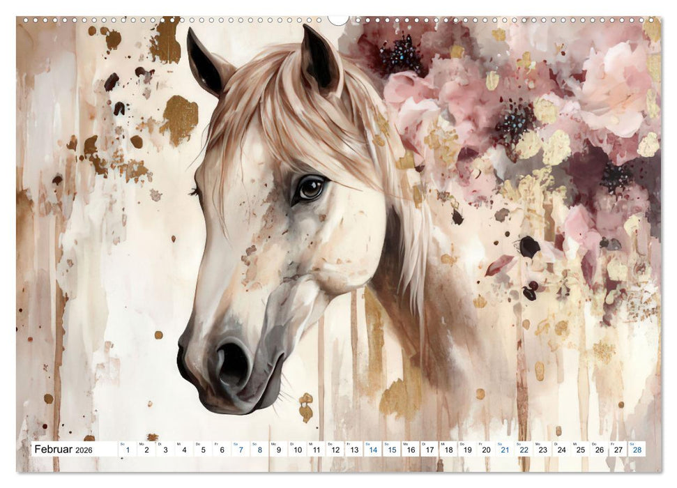 Hufspuren im Blütenmeer (CALVENDO Wandkalender 2026)