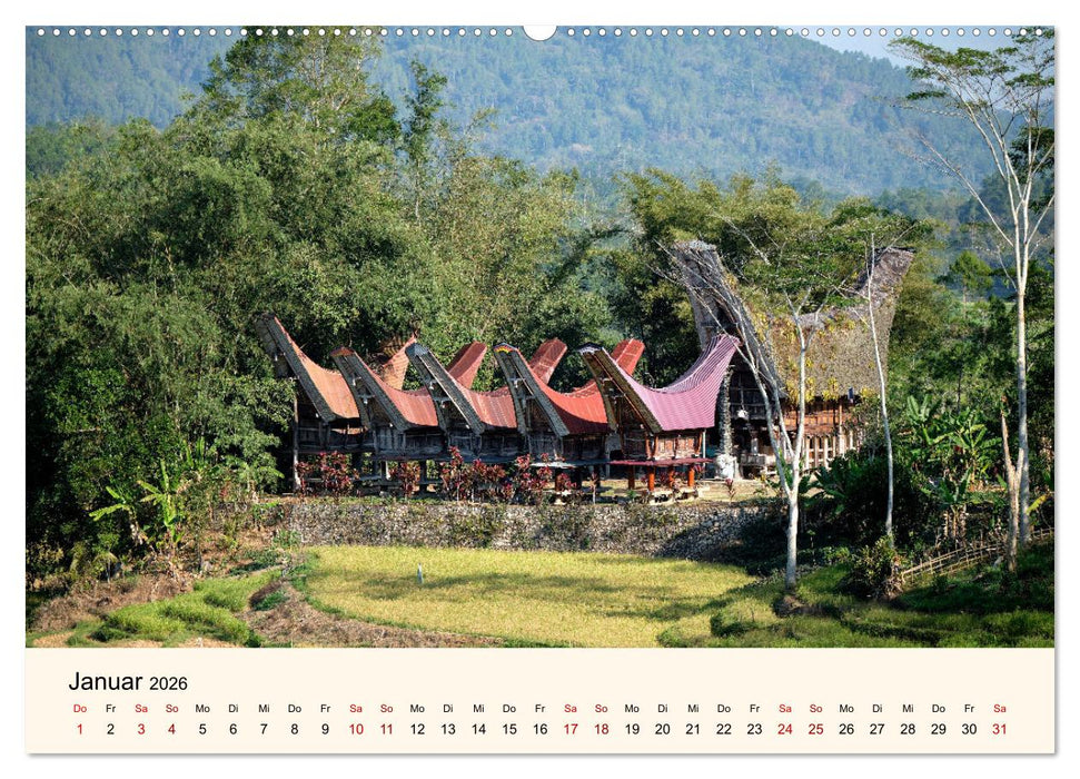 Sulawesi Im Reich der Torajas (CALVENDO Wandkalender 2026)