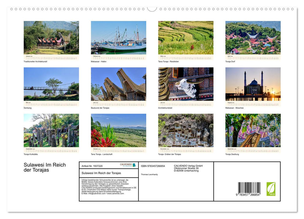 Sulawesi Im Reich der Torajas (CALVENDO Premium Wandkalender 2026)
