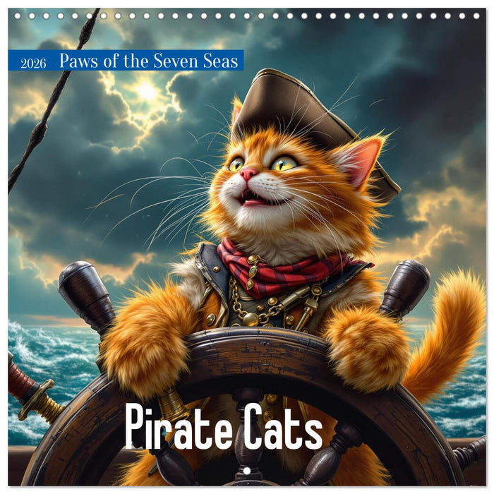 Pirate Cats (CALVENDO Monthly Calendar 2026)