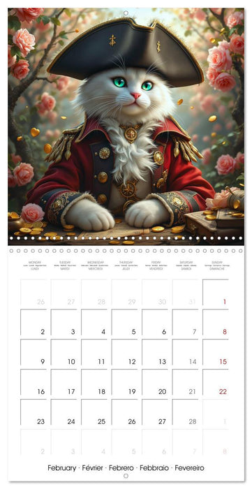 Pirate Cats (CALVENDO Monthly Calendar 2026)