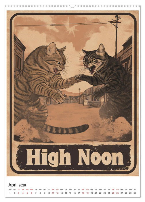 If Movies where full of Cats (CALVENDO Monthly Calendar 2026)