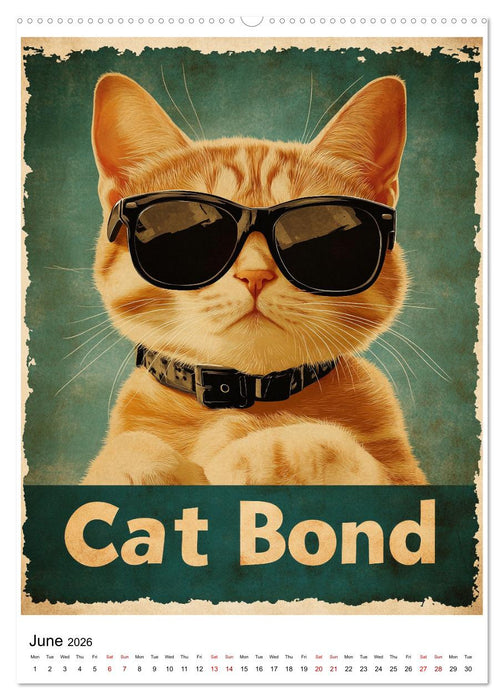If Movies where full of Cats (CALVENDO Premium-Calendar 2026)