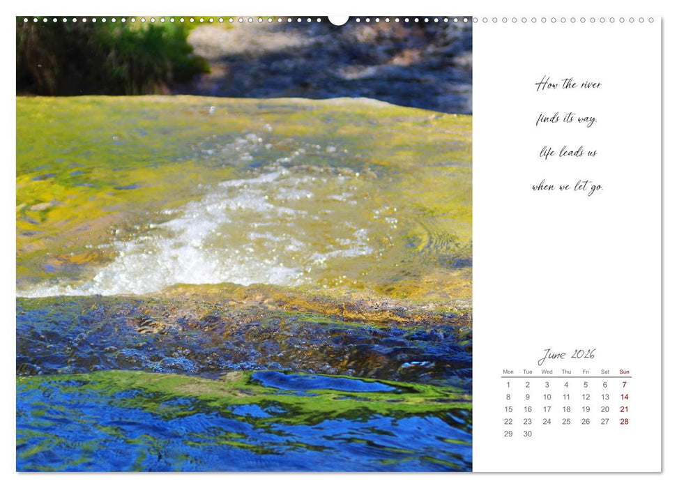 Golden breaks with mindfulness (CALVENDO Monthly Calendar 2026)