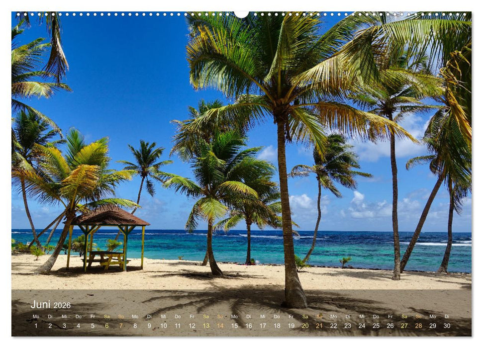 Goadeloupe - Karibische Traumstrände (CALVENDO Premium Wandkalender 2026)