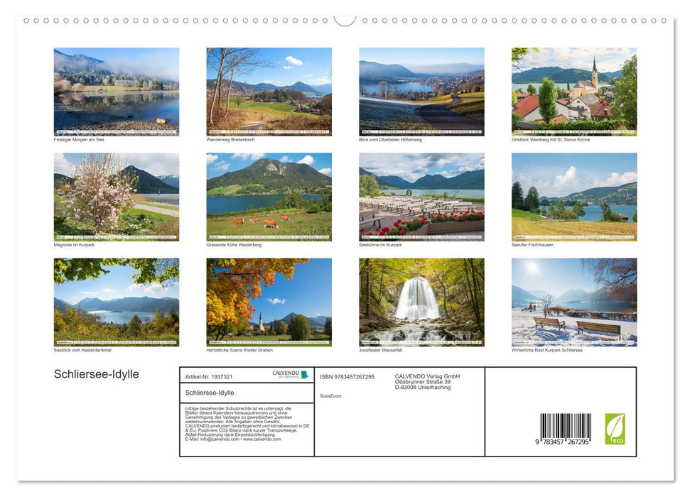 Schliersee-Idylle (CALVENDO Premium Wandkalender 2026)