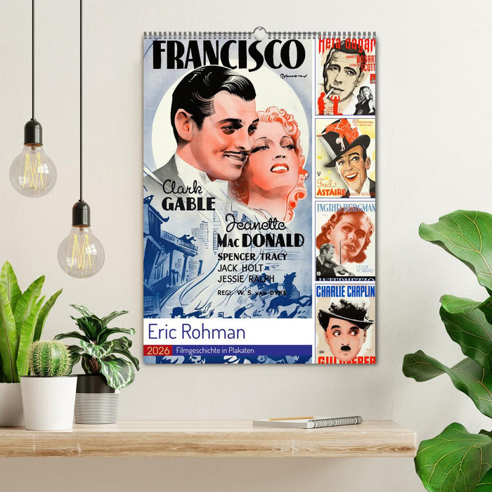 Eric Rohman - Filmgeschichte in Plakaten (CALVENDO Wandkalender 2026)