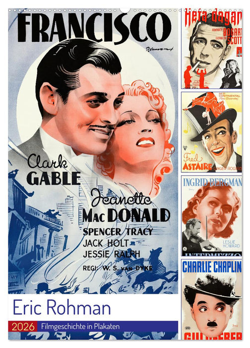 Eric Rohman - Filmgeschichte in Plakaten (CALVENDO Wandkalender 2026)