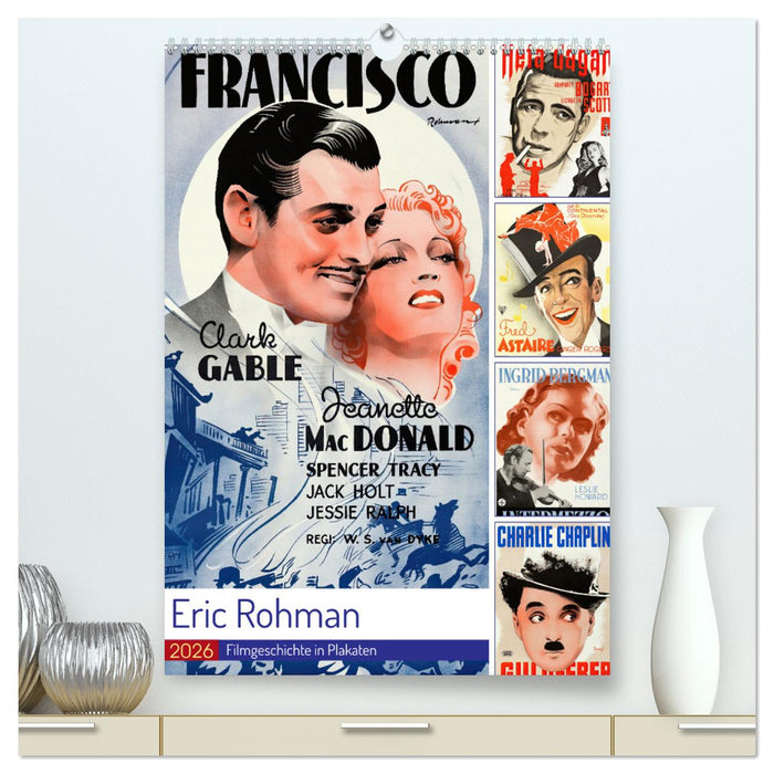 Eric Rohman - Filmgeschichte in Plakaten (CALVENDO Premium Wandkalender 2026)