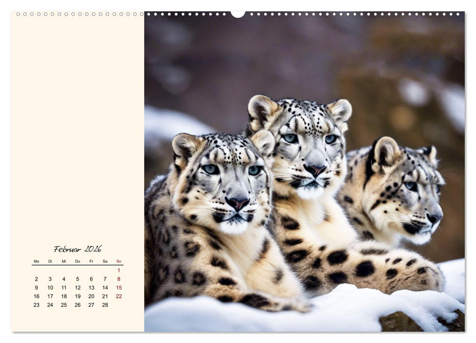 Im Reich der Schneeleoparden (CALVENDO Premium Wandkalender 2026)