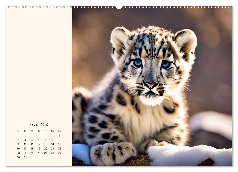 Im Reich der Schneeleoparden (CALVENDO Premium Wandkalender 2026)