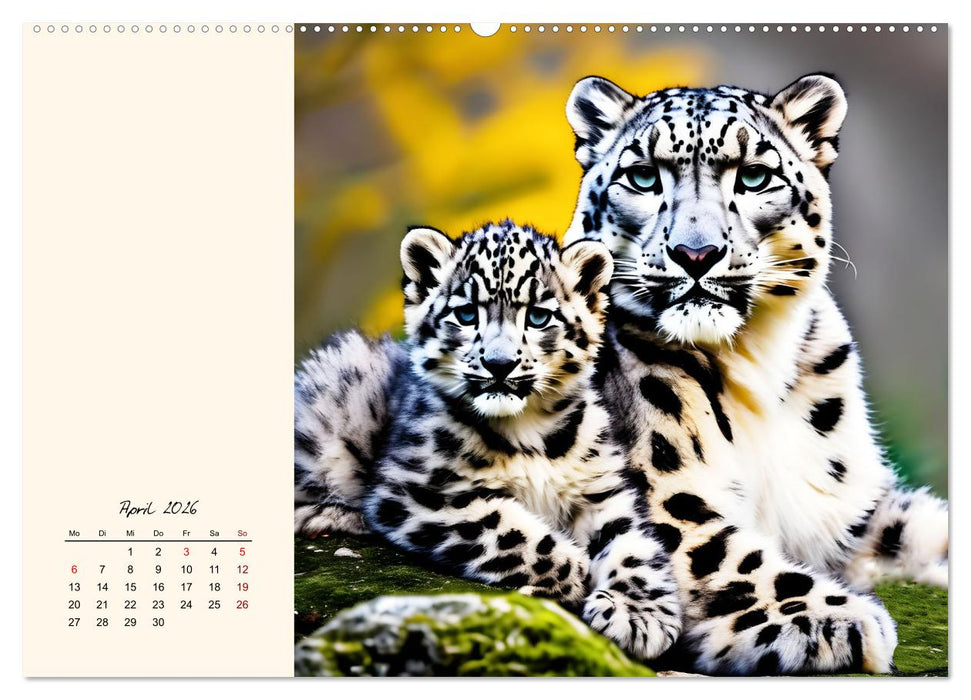 Im Reich der Schneeleoparden (CALVENDO Premium Wandkalender 2026)