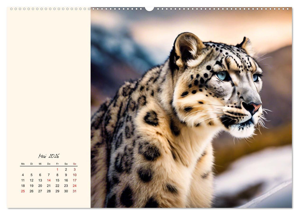 Im Reich der Schneeleoparden (CALVENDO Premium Wandkalender 2026)