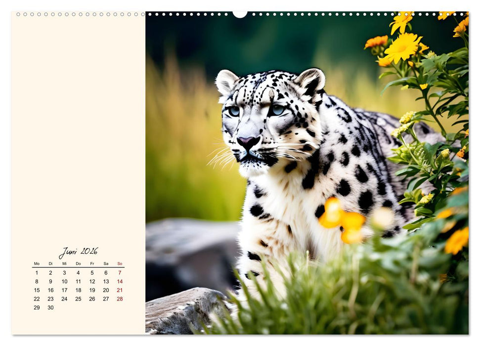 Im Reich der Schneeleoparden (CALVENDO Premium Wandkalender 2026)