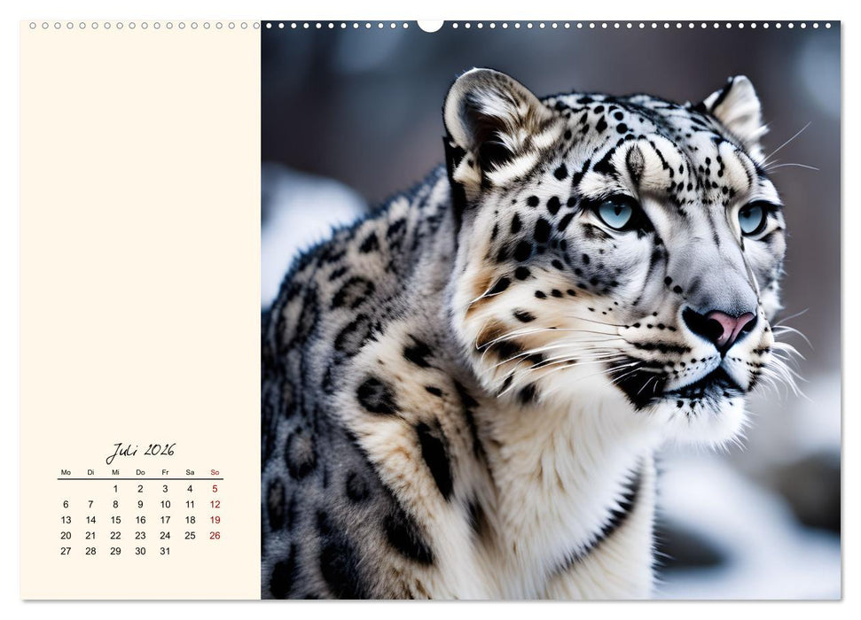 Im Reich der Schneeleoparden (CALVENDO Premium Wandkalender 2026)