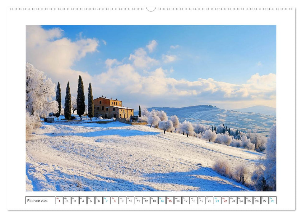 Zypressen und Weinberge (CALVENDO Wandkalender 2026)