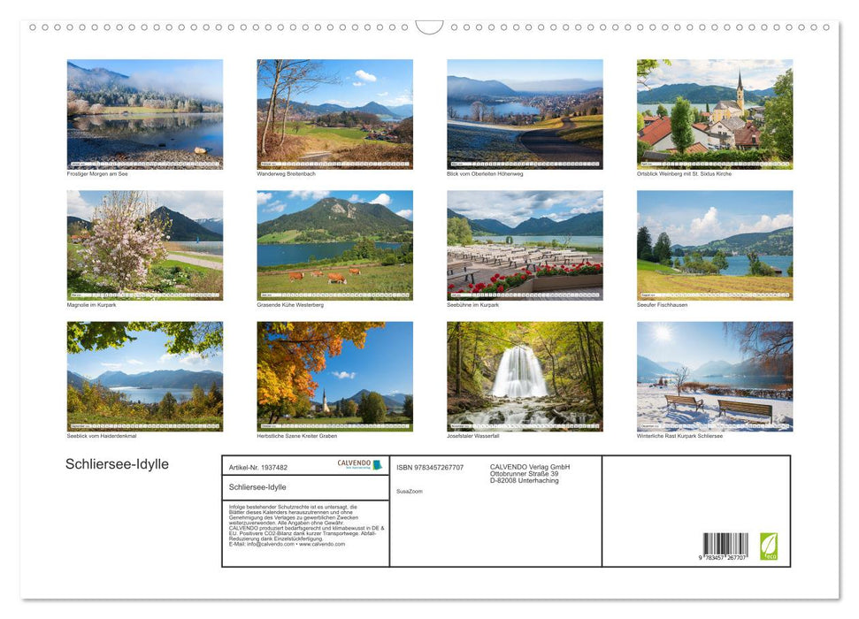 Schliersee-Idylle (CALVENDO Wandkalender 2026)