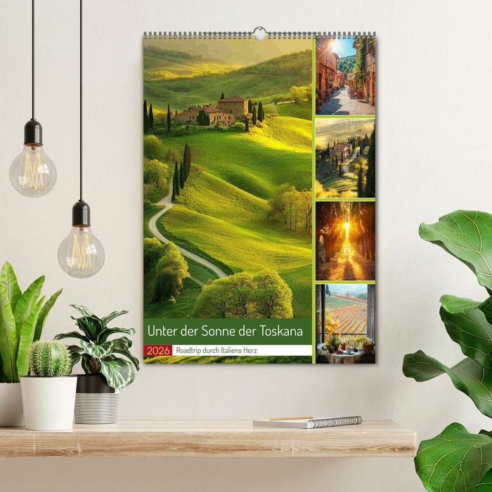 Unter der Sonne der Toskana (CALVENDO Wandkalender 2026)
