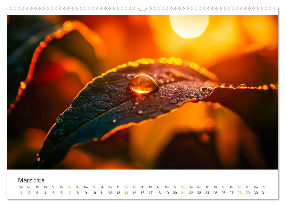 Zauber der Tropfen (CALVENDO Premium Wandkalender 2026)