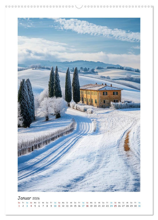Unter der Sonne der Toskana (CALVENDO Premium Wandkalender 2026)