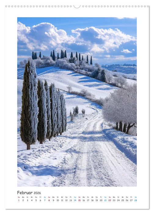 Unter der Sonne der Toskana (CALVENDO Premium Wandkalender 2026)
